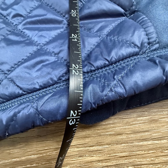 Athleta Rock Springs Navy Quilted Hooded Jacket Sz XS, Light insulation Athletic - Picture 6 of 15